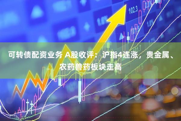 可转债配资业务 A股收评：沪指4连涨，贵金属、农药兽药板块走高